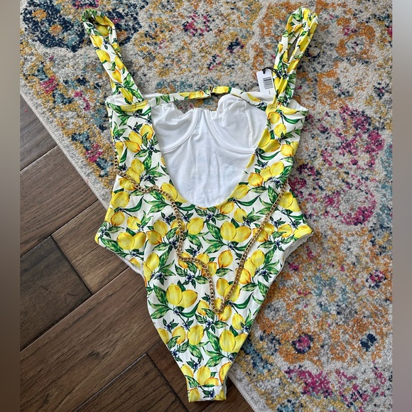 WeWoreWhat Danielle Lemon-Print One-Piece Swimsuit - Picture 8 of 10